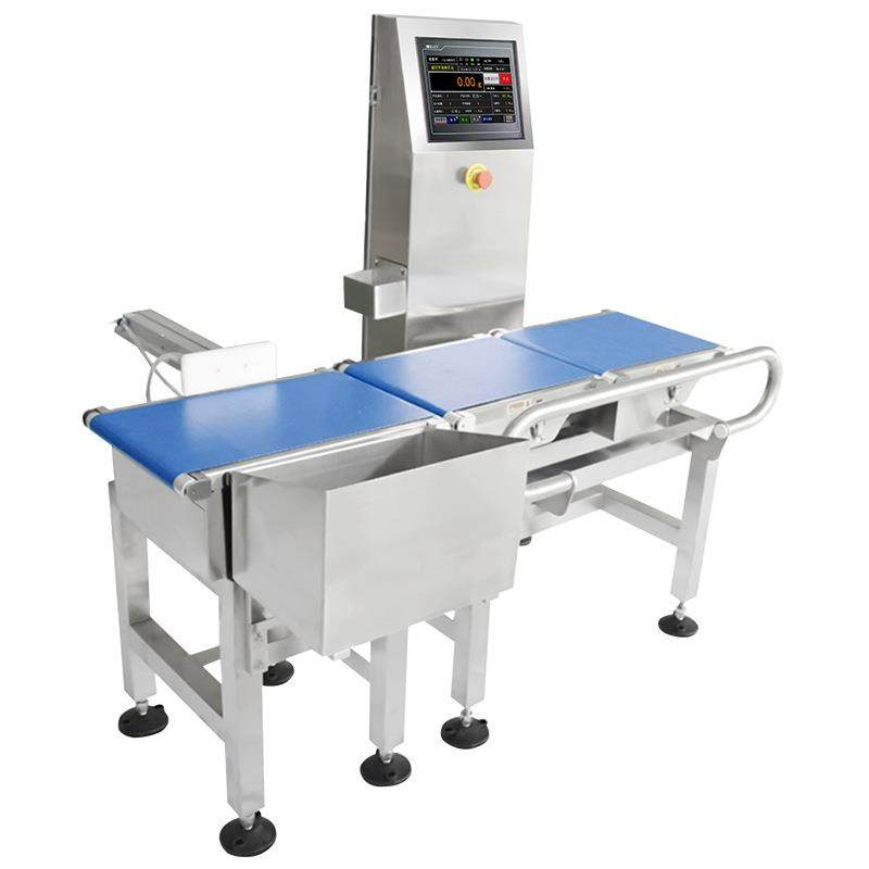 高精度在线智能动态称重机药品选别器电子皮带拔杆检重秤日