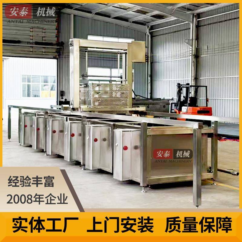 蜂窝式五联锅卤煮锅蒸汽加热3连锅全自动连续煮锅卤牛肉卤烧鸡