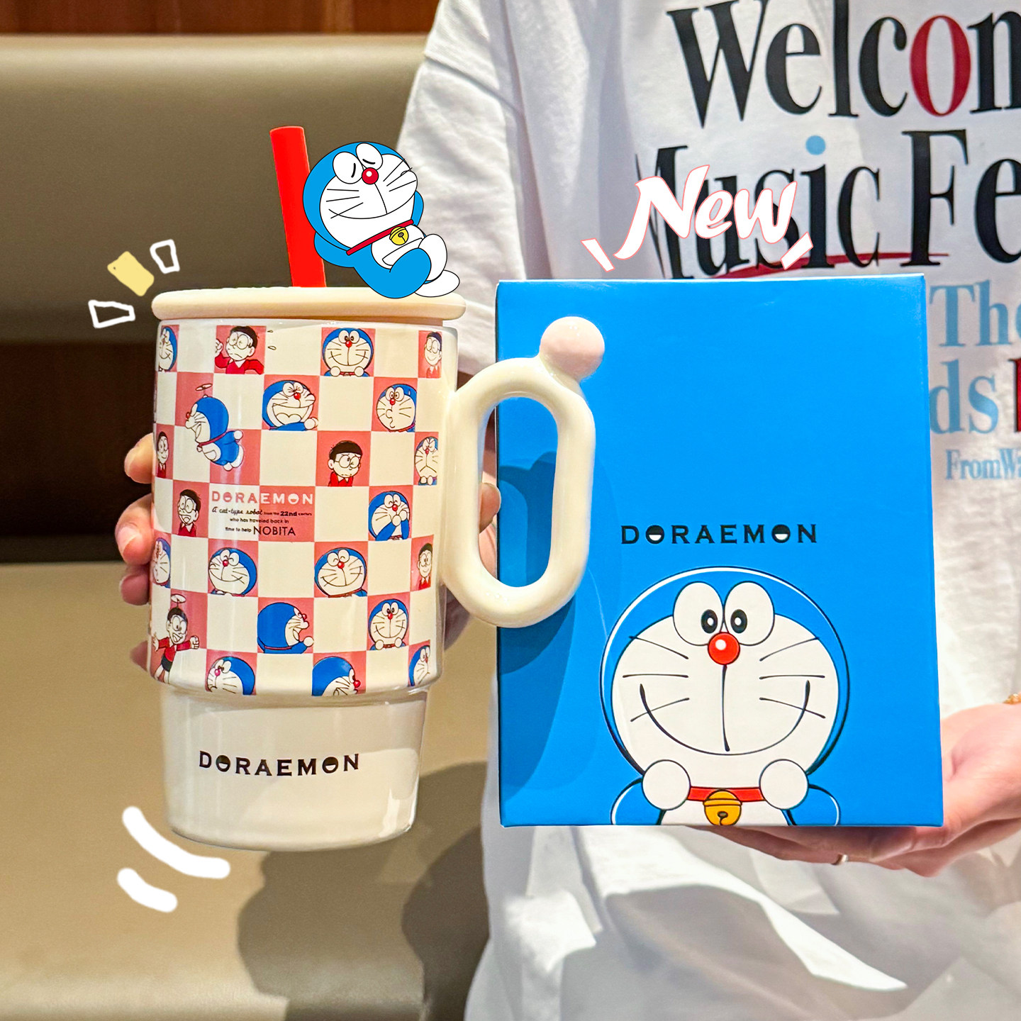 【精美礼盒】哆啦A梦联名吸管杯