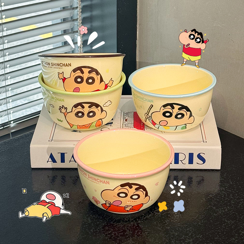 蜡笔小新饭碗卡通儿童碗个人专用