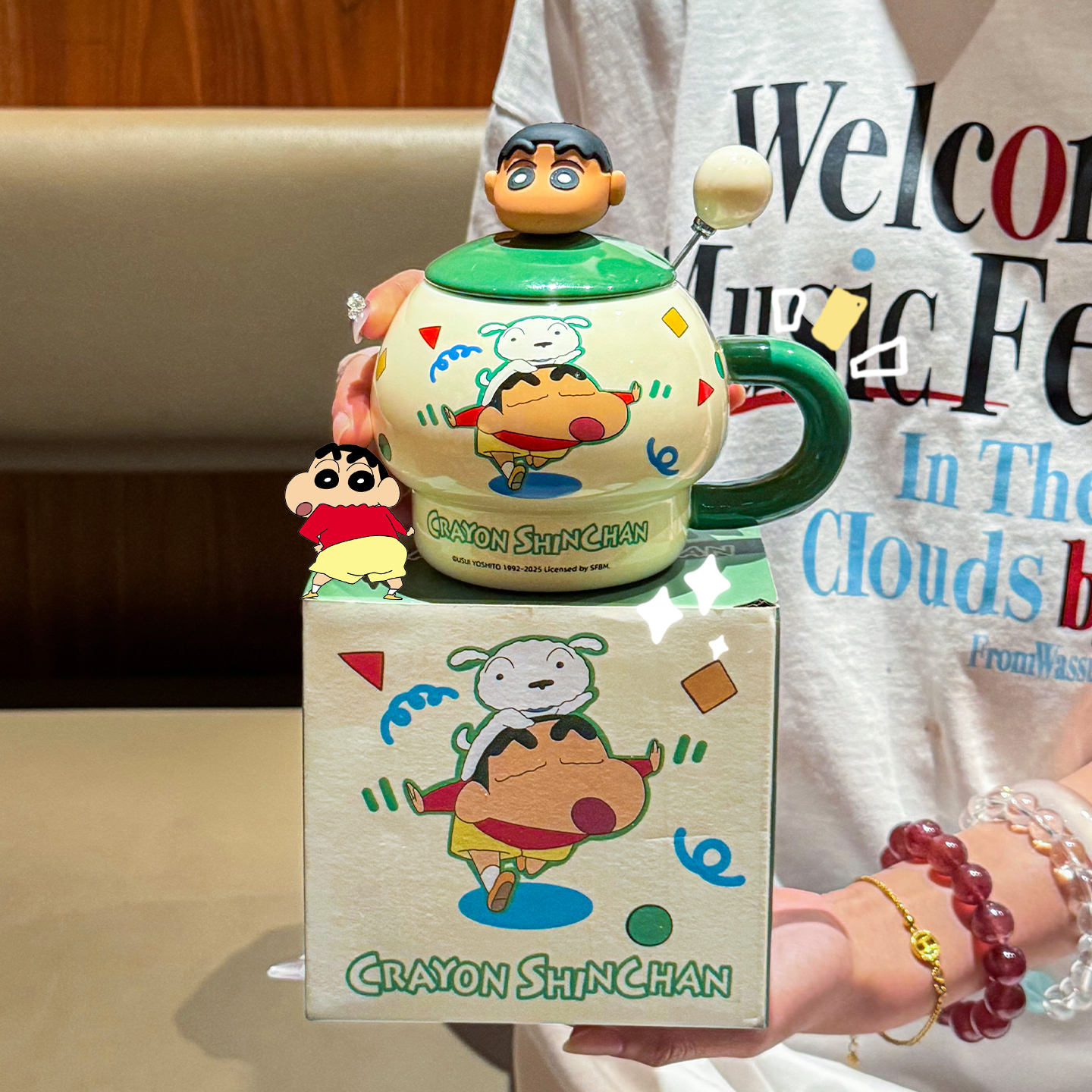 【小红薯爆款】蜡笔小新创意杯子