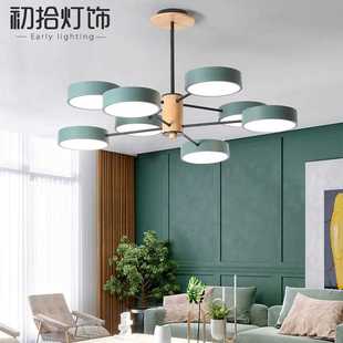 创意大气家用现代简约客厅LED灯具 北欧风吊灯卧室餐厅极简个性