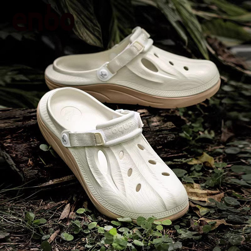 ENBO洞洞鞋女户外沙滩鞋包头2025新款夏季厚底防滑女情侣款拖鞋子,流行男鞋,洞洞鞋,淘宝优惠券,粉丝福利购,淘宝优惠卷