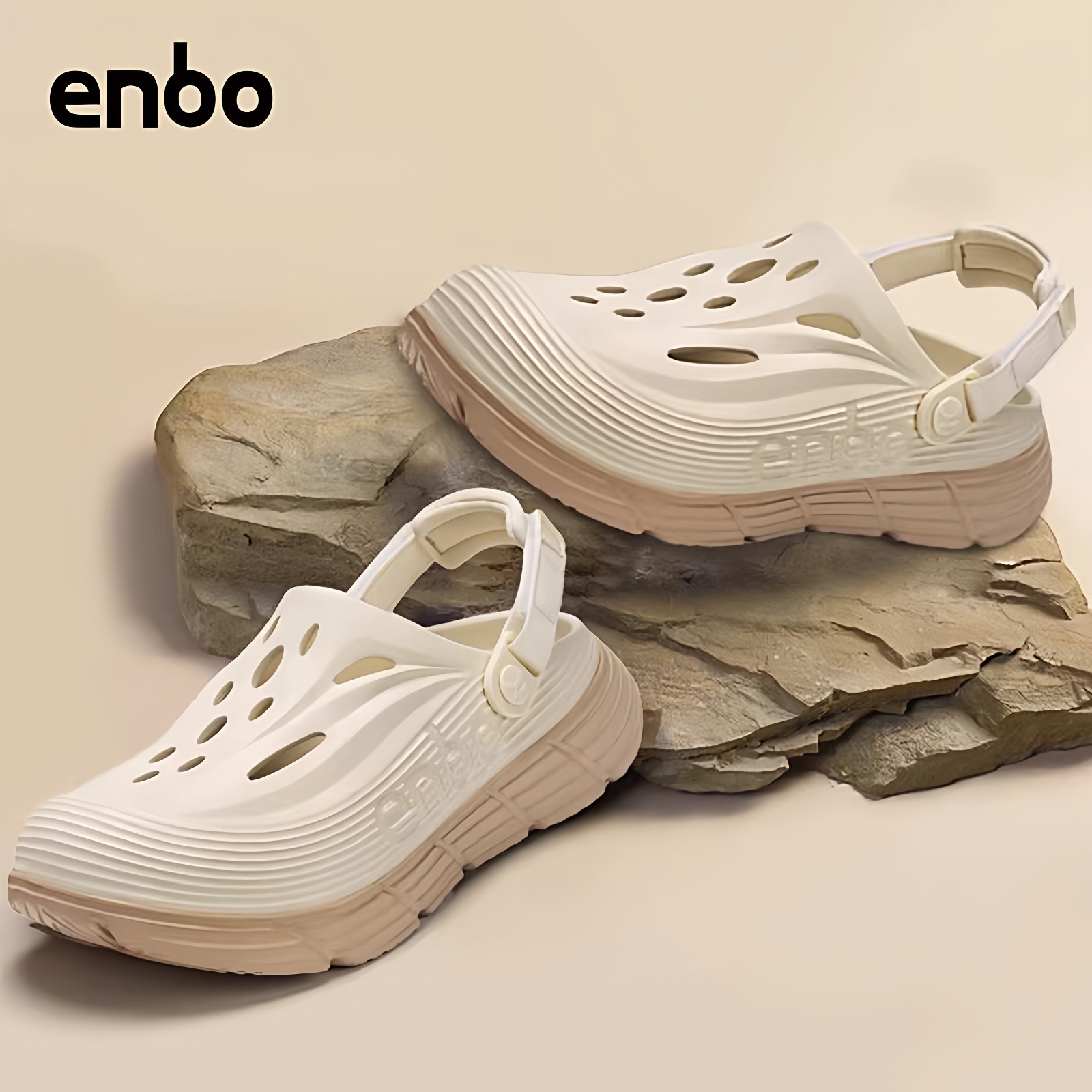 ENBO洞洞鞋男夏季新款外穿防滑耐磨厚底情侣户外运动海边沙滩鞋子,流行男鞋,洞洞鞋,淘宝优惠券,粉丝福利购,淘宝优惠卷