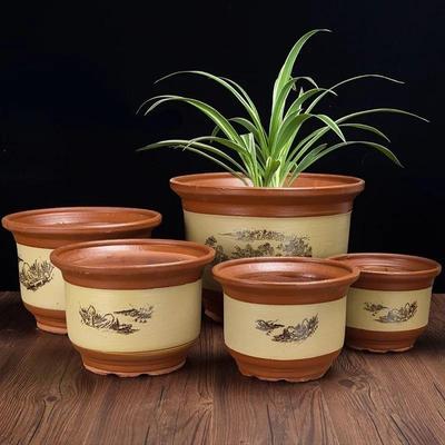 陶瓷花盆特惠价格大紫砂覆古粘土兰花花盆家用粗陶特大型Clivia花