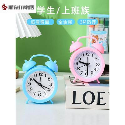 小闹钟起床神器儿童学生用男女孩闹铃强力叫醒台式电子时钟表桌面
