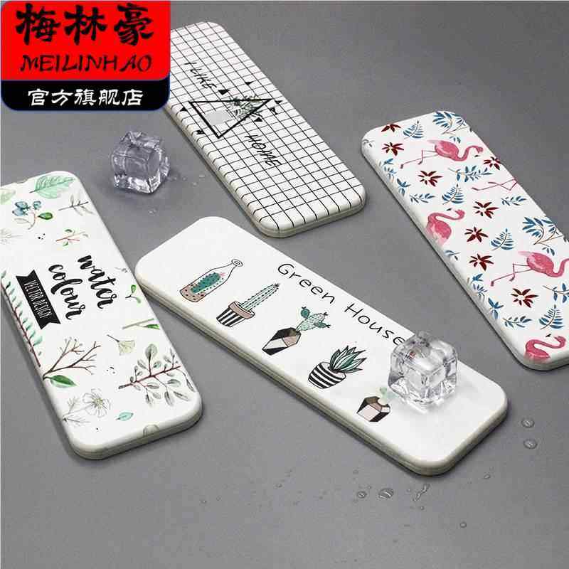 蓝莲花硅藻泥水杯吸i水垫台面洗手台漱口杯牙刷杯垫藻泥家用杯子,餐饮具,餐垫,淘宝优惠券,粉丝福利购,淘宝优惠卷