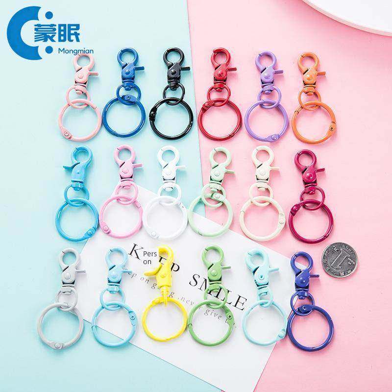 拼豆钥匙扣立体拼拼豆豆 diy手工彩色烤漆狗扣钥匙圈玩具拼图挂扣