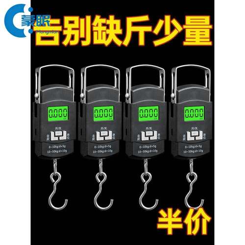 手提电子秤高精度精准电子称手提秤弹簧秤家用便携式小型称重器钩
