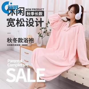 浴巾官方旗舰店正品 纯棉女士可穿裹全身浴巾秋冬浴袍可穿浴巾女家