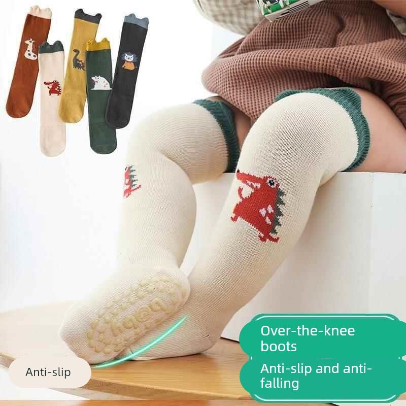 宝宝过膝长筒袜子婴儿男女春秋四款防滑隔凉地板袜婴幼儿学步鞋