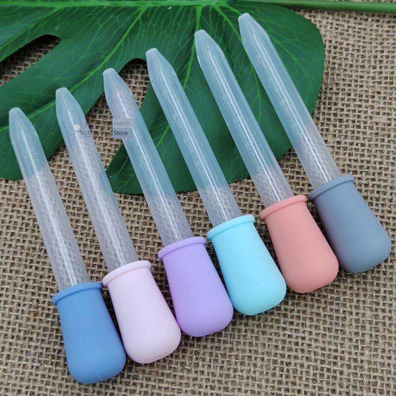 婴儿药物喂食器食品级硅胶婴儿防窒息Pp吸管带刻度实验滴管儿童水