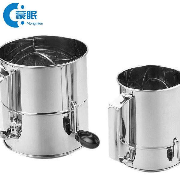 面粉筛面粉筛手摇不锈钢手摇粉筛咖啡粉筛筛粉器手持面粉筛撒粉滤