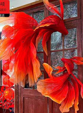 年味氛围装饰新年装饰新年装饰品锦鲤马年氛围布置2026喜庆挂饰咖