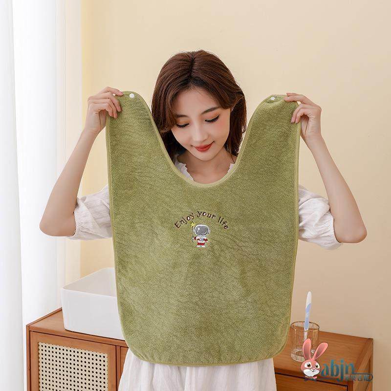 成人洗漱围兜防水刷牙洗脸不湿衣防脏多功能毛巾儿童擦脸漱口水巾,婴童用品,口水巾,淘宝优惠券,粉丝福利购,淘宝优惠卷