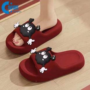 拖鞋女款可爱家居浴室洗澡防滑防臭情侣外穿软底一字凉拖2026新款