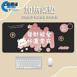 加热鼠标垫加热垫加热鼠标垫小号办公室电脑桌面电加热鼠标垫暖桌