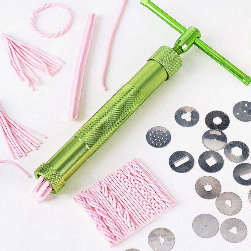 翻糖工具翻糖人偶旋转式挤泥器翻糖花边挤压器做翻糖蛋糕装饰