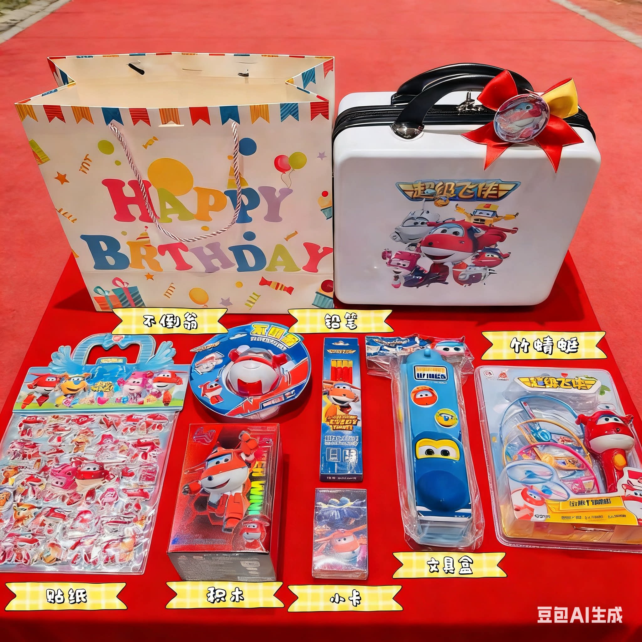 超级飞侠主题儿童生日伴手礼儿童节礼品小学生礼品开学礼品