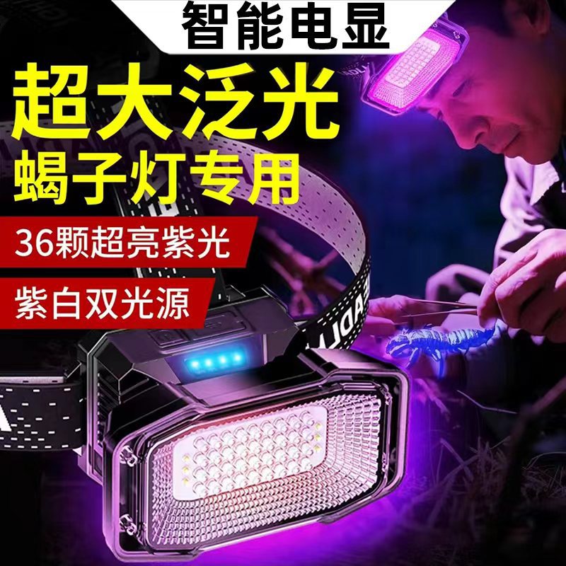 强光头灯头戴式超亮充电锂电大泛光工作户外蝎子蜜蜂led头灯应急