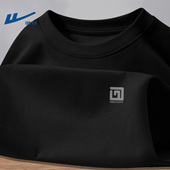 t恤长袖 回力春季 男士 纯棉运动宽松圆领上衣百搭通勤青少年衣服男