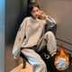 慵懒风宽松卫衣休闲两件套 运动套装 时尚 女学生韩版 加绒加厚秋冬季