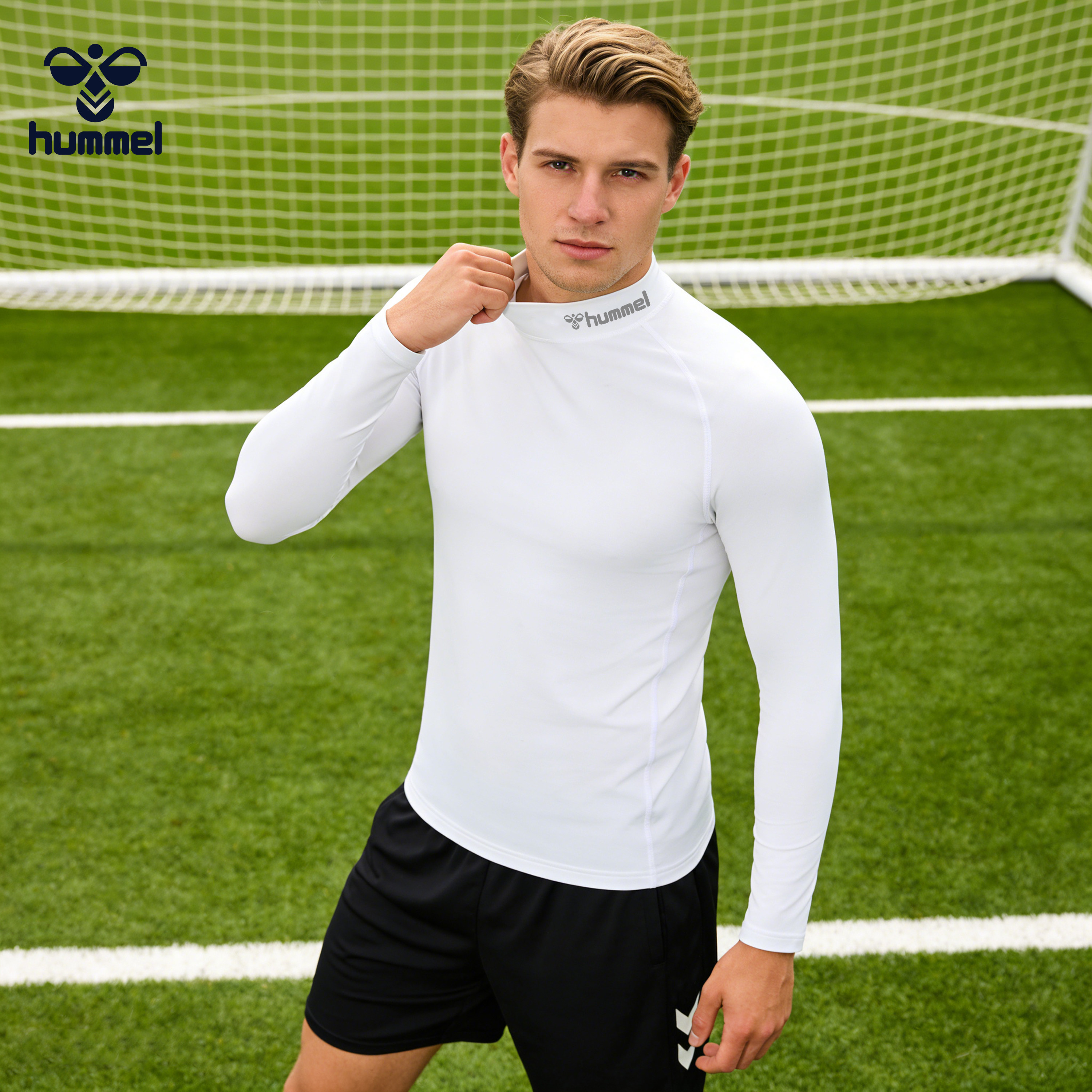 hummel足球紧身衣加绒速干长袖高弹打底衣跑步训练T恤运动健身衣,运动服/休闲服装,健身衣,淘宝优惠券,粉丝福利购,淘宝优惠卷