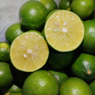 云南新鲜高山水果青柠檬皮薄肉厚多汁泰国香水青柠檬