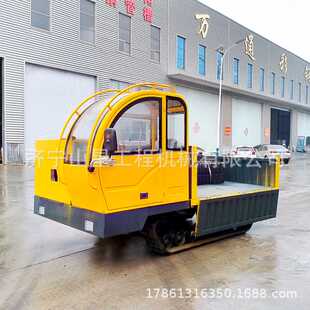 工程履带爬山虎 柴油混凝土履带运输车 5吨单人自卸翻斗车