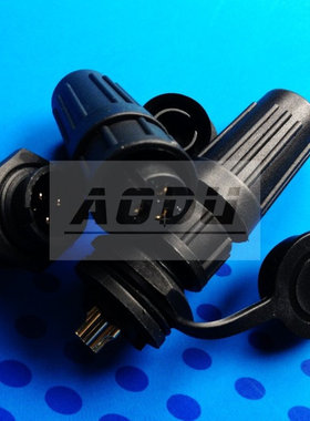 IP68防水电连接器 对接航空插头Z108-5A/5K 5芯 线缆浮动式插头