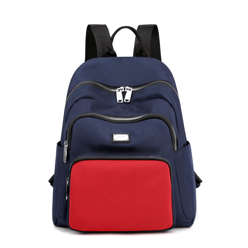 大学生双肩背包女双肩旅游轻便女大容量2021新款牛津布帆布书包时