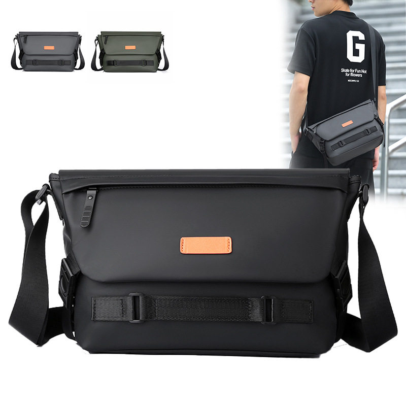 单肩包男士机能工装日系休闲潮牌斜挎包大容量背包女双肩旅游轻便