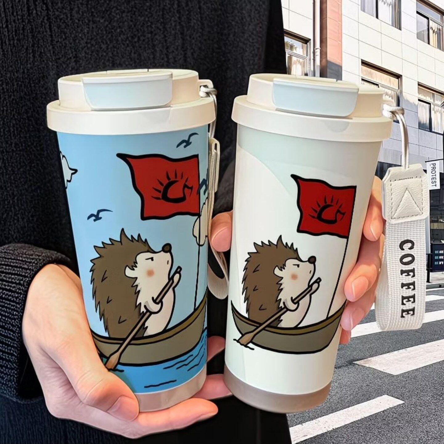 赵雷刺猬船长可爱保温吸