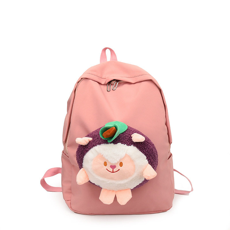 卡通小背包女双肩旅游轻便帆布儿童双肩包新款时尚出游旅行妈咪包