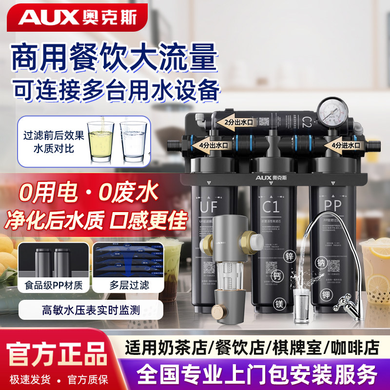 奥克斯商用大流量双出水净水器