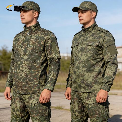 新款户外俄罗斯迷彩服三件套装