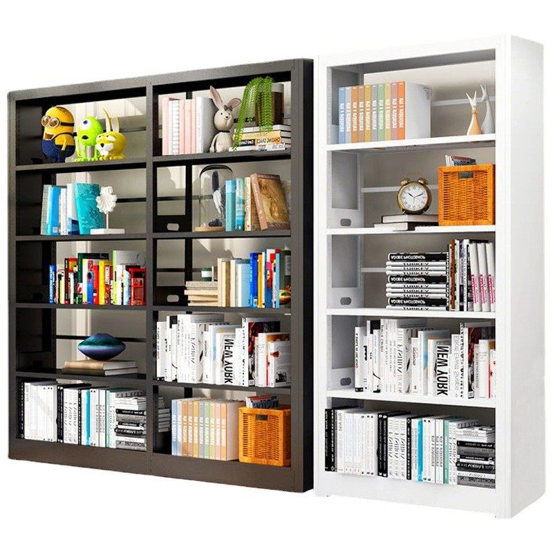 可定制钢制书架图书馆书柜阅览室资料架单双面档案架落地组合书架