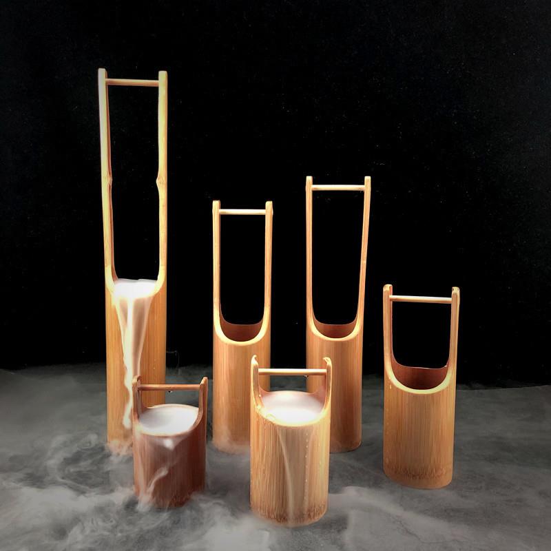 刺身装饰品摆件干 乾冰竹筒干 乾冰小壶日料海鲜姿造点缀小竹筒小