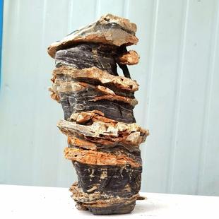 太行山奇石景观千层石盆景观赏石头造型假山装饰水族鱼缸造景石