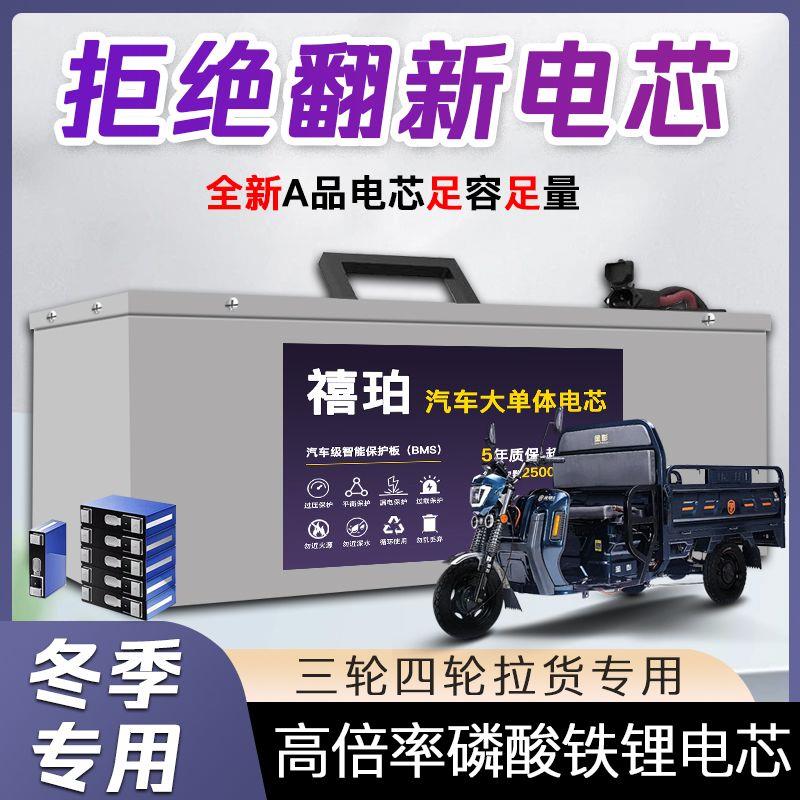 三四轮电动车锂电瓶48V60V72V新能源磷酸铁锂宁德时代大容量电瓶