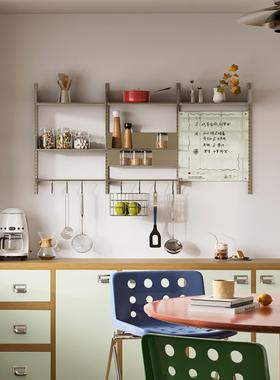 TOYA厨房置物架不锈钢悬浮式多层收纳架vitsoe轨道自由组合陈列架