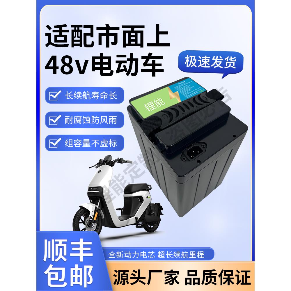国标电动车锂电池48v60v15ah20ah25ah30ah铅酸改锂电池通用