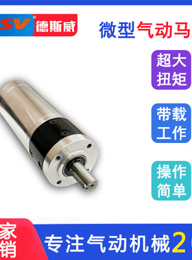 德斯威微型气动马达DAMG42大扭矩正反转体积小行星式气动马达