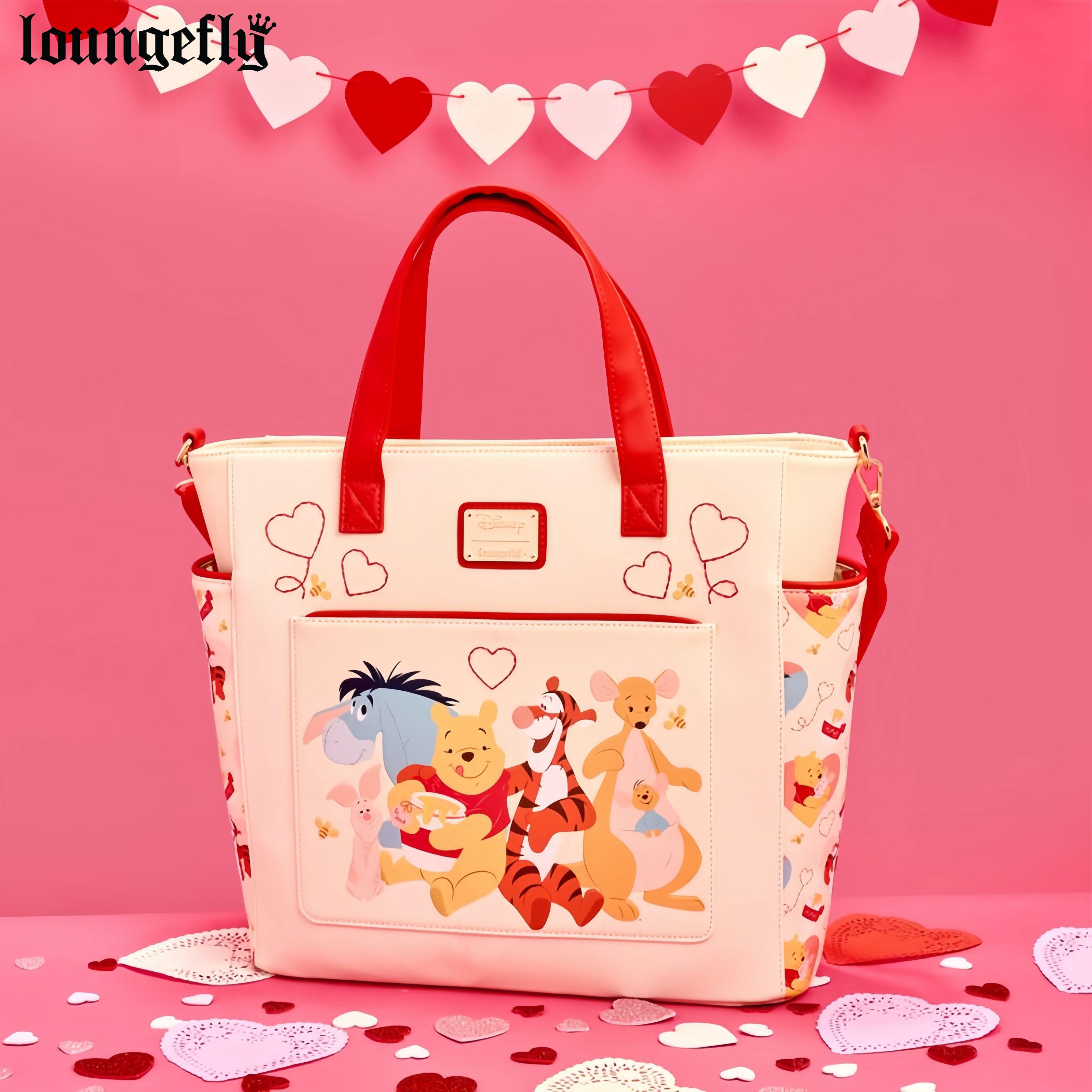 Loungefly迪士尼正版小熊维尼屹耳手提托特包斜挎包双肩包包女款,箱包皮具/热销女包/男包,托特包,淘宝优惠券,粉丝福利购,淘宝优惠卷