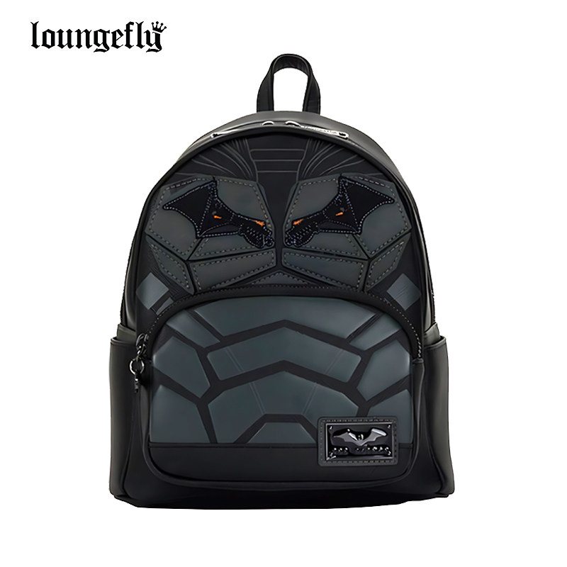 Loungefly官方DC漫画正版周边蝙蝠侠Cosplay双肩包迷你刺绣男背包,箱包皮具/热销女包/男包,双肩背包,淘宝优惠券,粉丝福利购,淘宝优惠卷