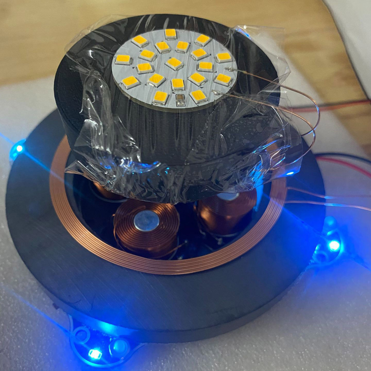 DIY磁悬浮裸机装置1000g/500g创意漂浮科技教学用具旋转桌搭玩具