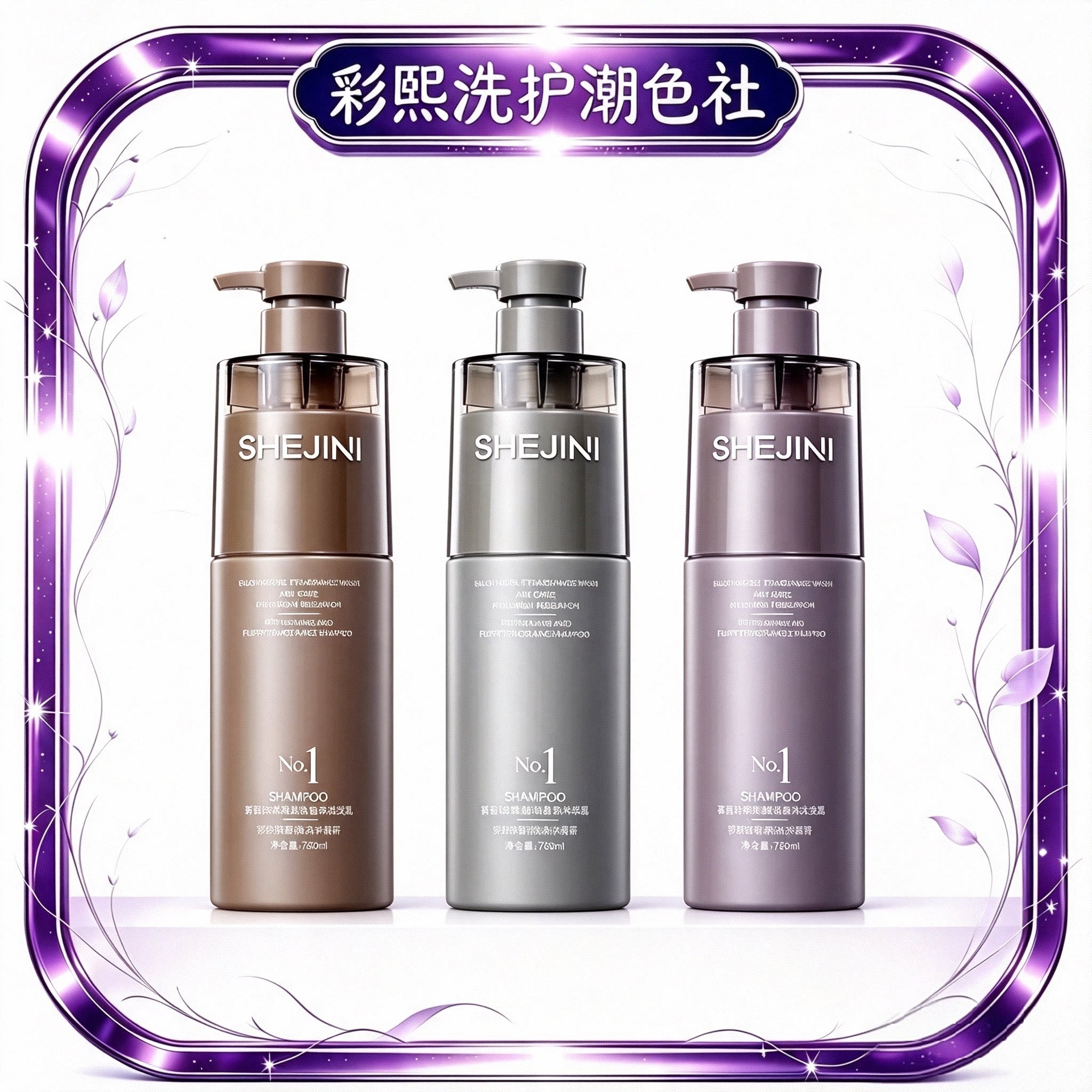 ㊣奢吉妮净爽蓬松香氛洗发乳柔顺洗发水