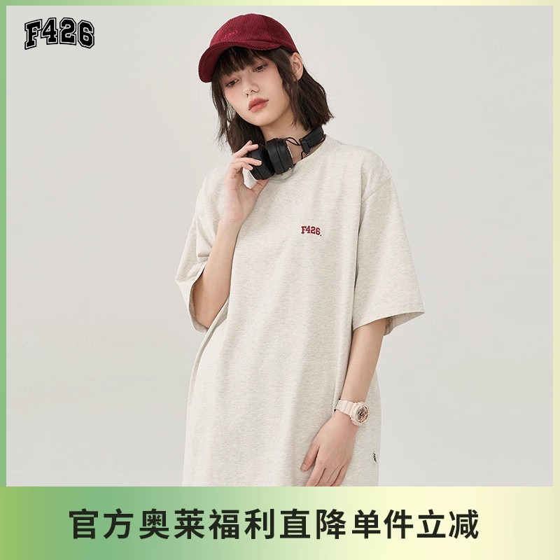 f426青少年刺绣小LOGO短袖