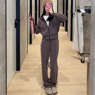 2025Softstreme同款女士高腰长裤速干莫代尔空气层休闲裤高腰显瘦