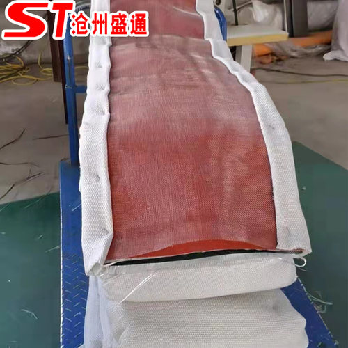 硅胶布蒙皮红色橡胶布蒙皮非金属补偿器蒙皮 锅炉管道蒙皮